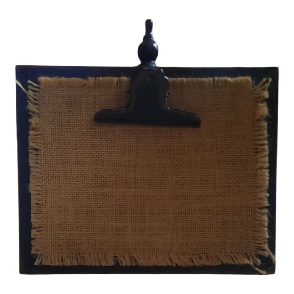 Rustic Black and Tan Picture Frame